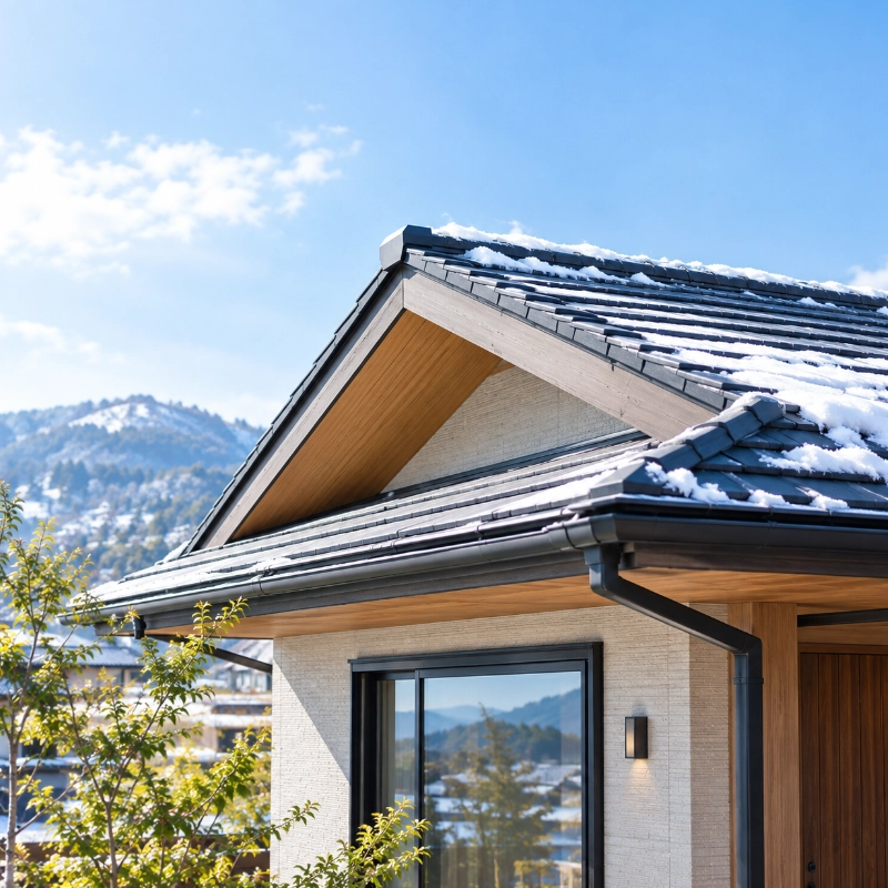 雪に負けない屋根へ