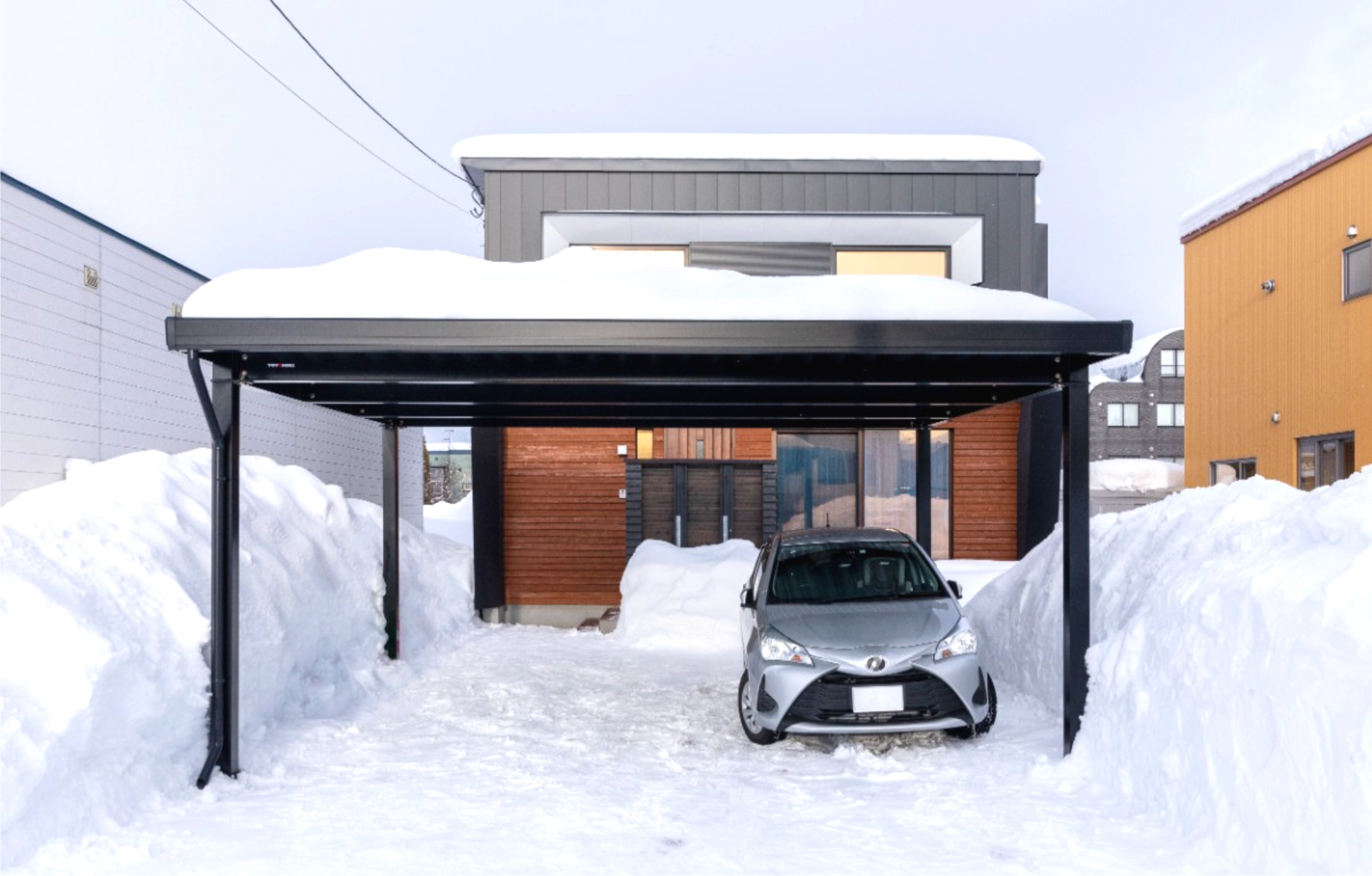 GポートPro積雪120cm対応4本柱折板