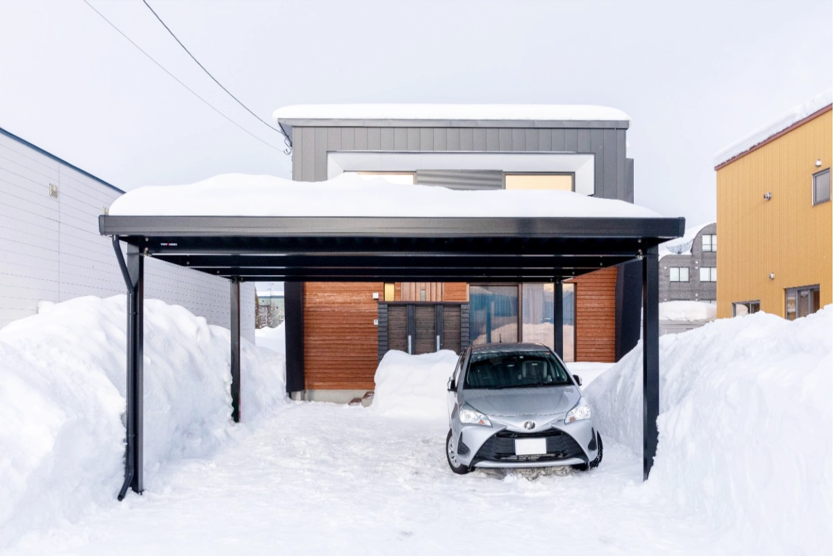 GポートPro積雪120cm対応4本柱折板