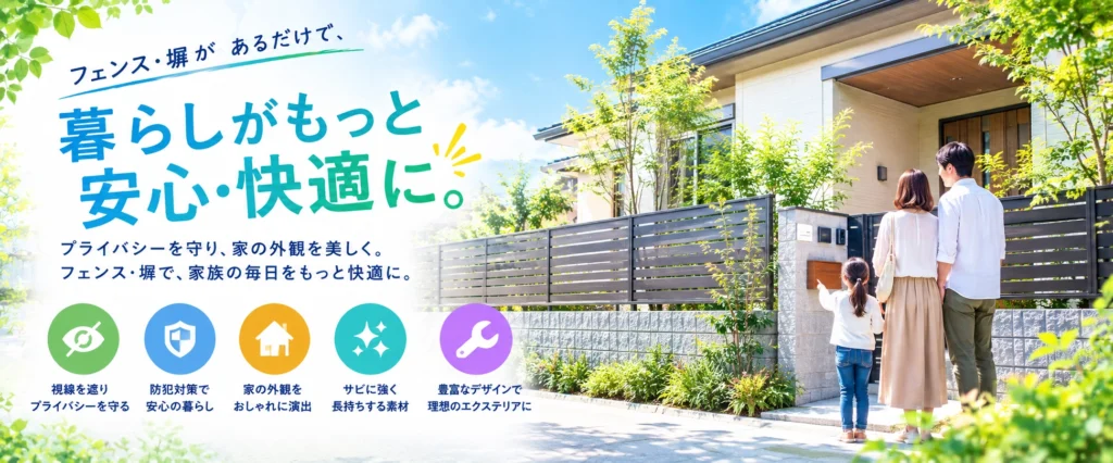 フェンス・塀の設置メリット